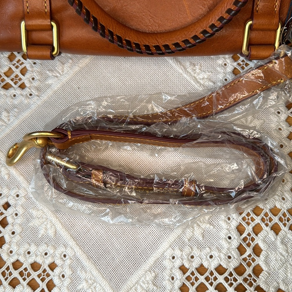 Dooney and Bourke Florentine Tasseled Satchel Handbag - Picture 7 of 13